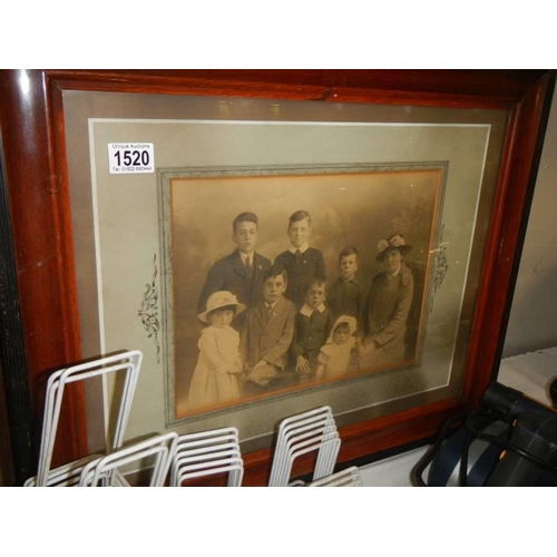 1520 - Two early 20th century framed and glazed photographs, COLLECT ONLY.