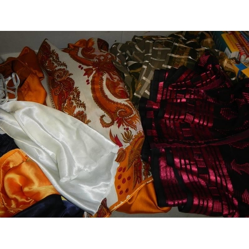 1552 - A quantity of silk scarves etc.,