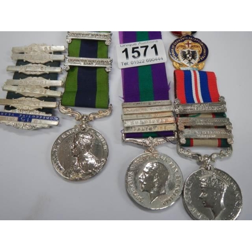 1571 - A quantity of WW2 medals etc.,