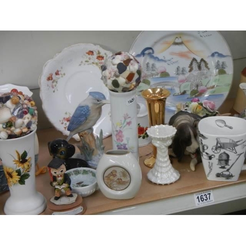 1637 - A good lot of assorted ceramics.