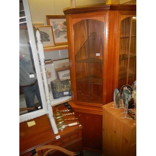 1656 - A good mahogany corner cabinet, COLLECT ONLY.