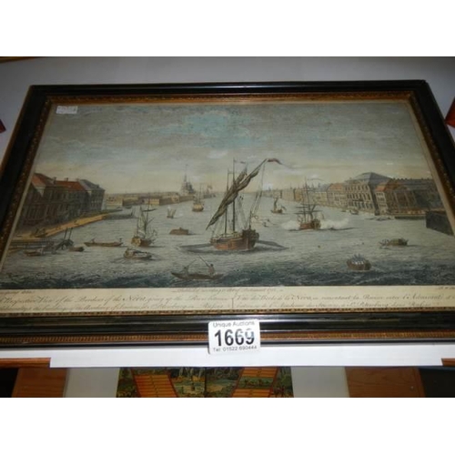 1669 - A mixed lot of old framed and glazed pictures. COLLECT ONLY.