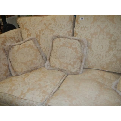 1682 - A good clean two seat sofa, COLLECT ONLY.