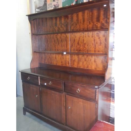 1709 - A good mahogany open rack dresser, COLLECT ONLY.