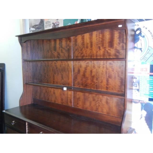 1709 - A good mahogany open rack dresser, COLLECT ONLY.