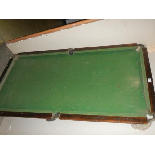 1711 - A small slate bed snooker table top, COLLECT ONLY.