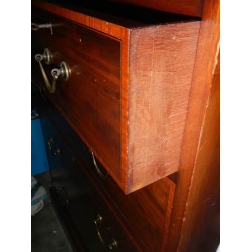 1717 - A good quality two door cupboard on drawer base. COLLECT ONLY.