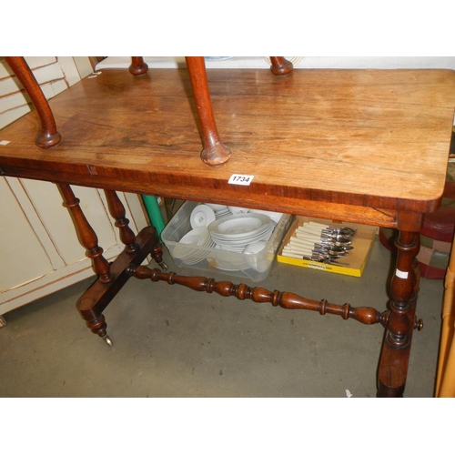 1734 - A late Victorian Rosewood side table