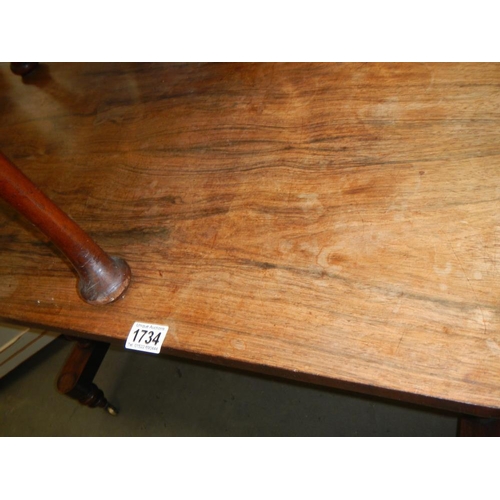 1734 - A late Victorian Rosewood side table