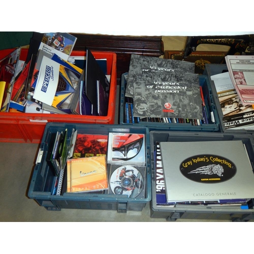 1749 - 15 boxes of press packs, mostly motorbikes