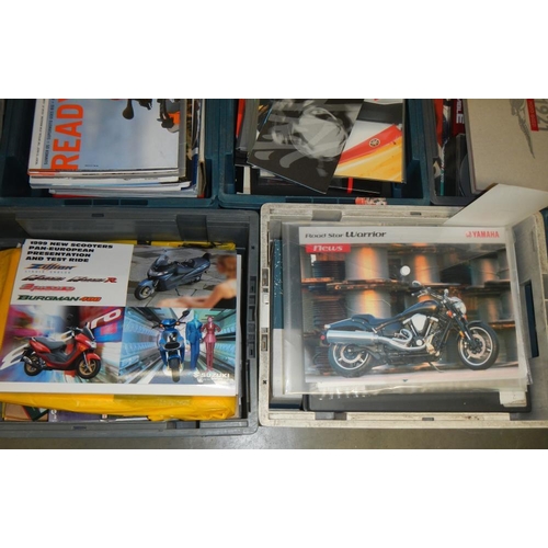 1749 - 15 boxes of press packs, mostly motorbikes