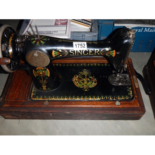 1752 - A Singer hand sewing machine