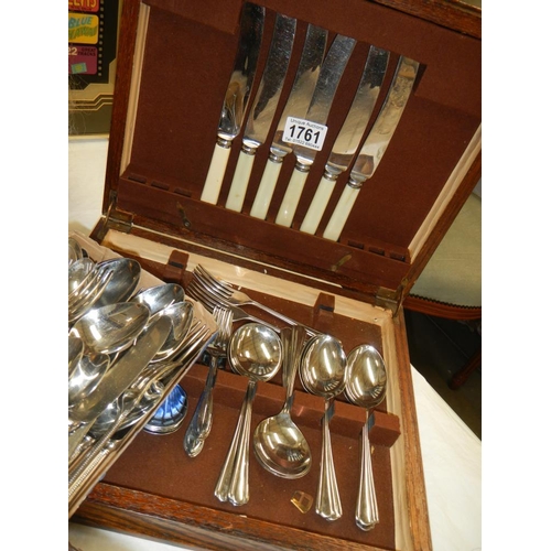 1761 - A part canteen of cutlery etc.