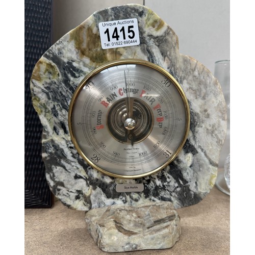 1415 - A Granite framed barometer.