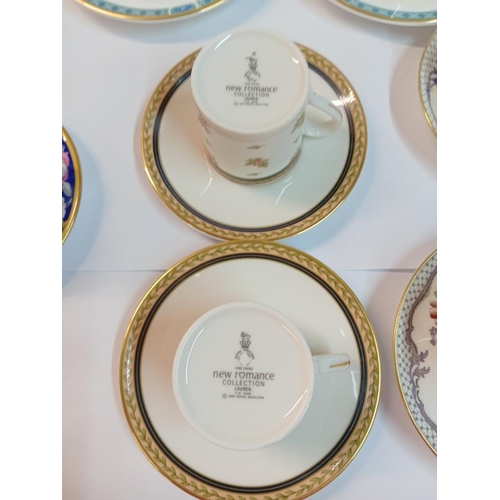 1256 - A quantity of cups & saucers. 2 Aynsley, 2 Royal Worcester & 4 Royal Doulton