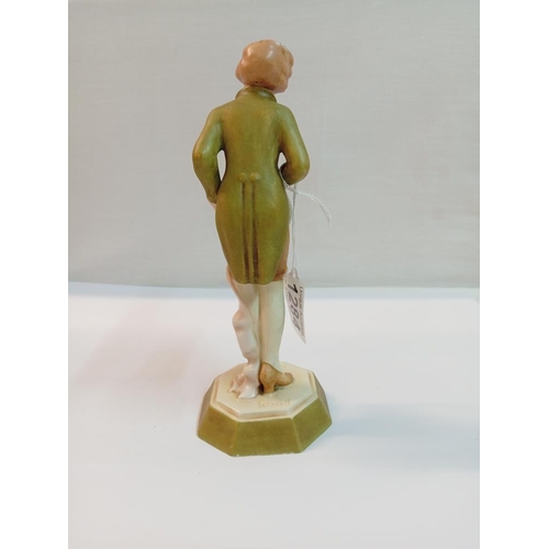 1284 - A Royal Dux figurine of a Georgian gentleman