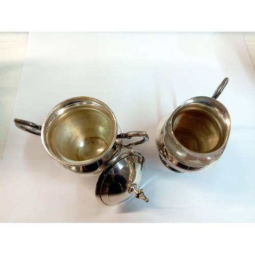 1298 - A 4 piece silver plate tea set