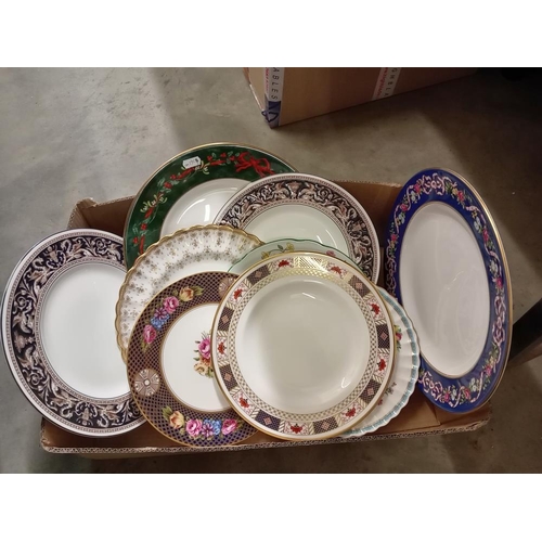 1240 - A good lot of plates including Royal Crown Derby & Spode etc.