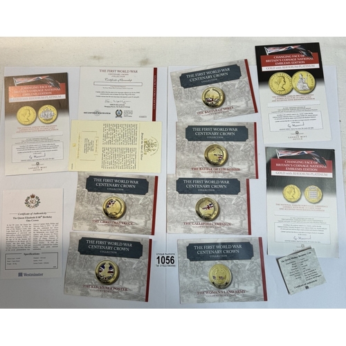 1056 - A collection of coins, proofs & sets & medals