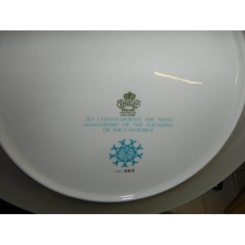 691 - An Aynsley Lincoln Cathedral 900th anniversary collector's plate.