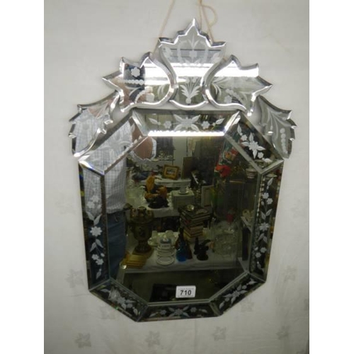 710 - A Gypsy style wall mirror. COLLECT ONLY