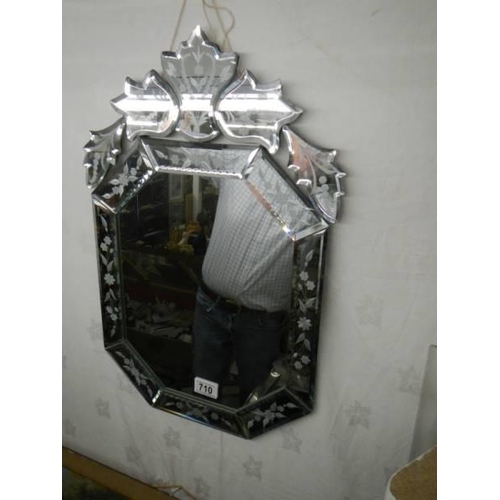 710 - A Gypsy style wall mirror. COLLECT ONLY