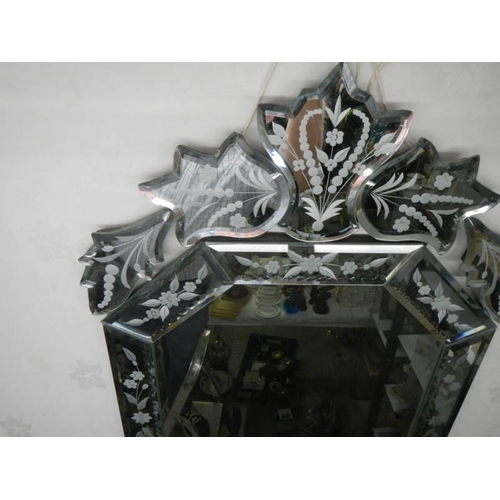 710 - A Gypsy style wall mirror. COLLECT ONLY