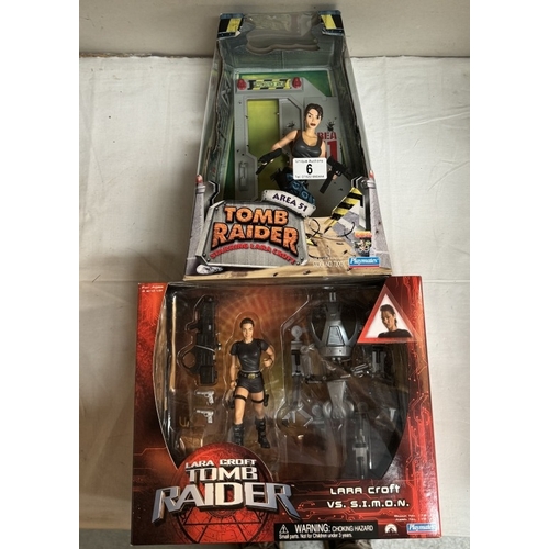 6 - A Tomb Raider Lara Croft vs S.i.m.o.n. and area 51 boxed figure as new