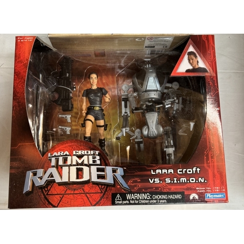 6 - A Tomb Raider Lara Croft vs S.i.m.o.n. and area 51 boxed figure as new