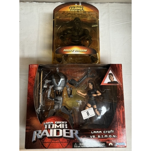 8 - A Tomb Raider Lara Croft vs S.i.m.o.n. and a shadow guardian in blister pack as new