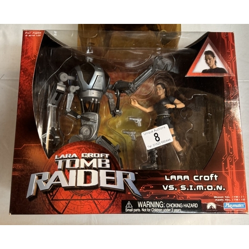 8 - A Tomb Raider Lara Croft vs S.i.m.o.n. and a shadow guardian in blister pack as new