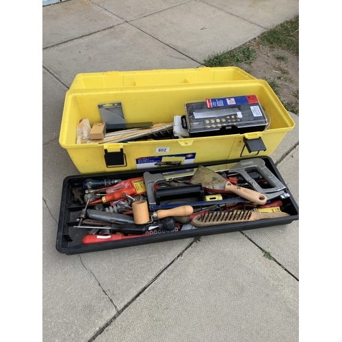 602 - A large toolbox with a selection of tools