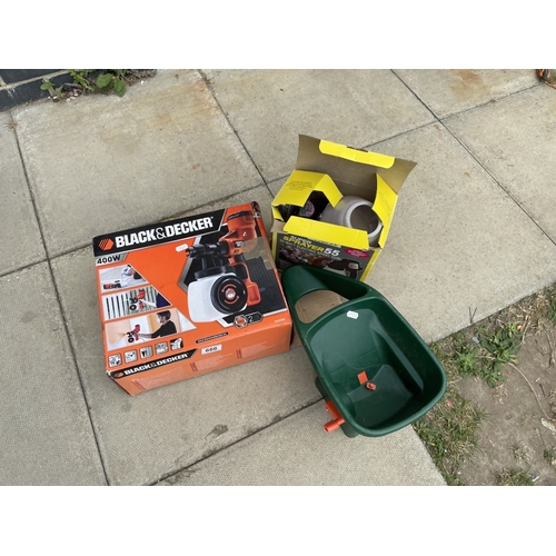 666 - A Black & Decker paint sprayer, Earlex super sprayer 55 electric spray gun & A hand sander