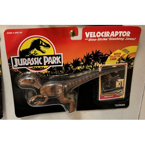 20 - 4 Jurassic park figures in blister packs