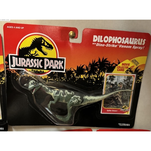 20 - 4 Jurassic park figures in blister packs