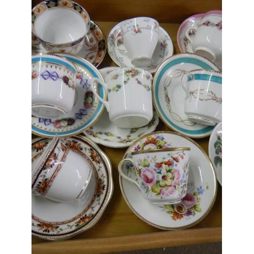 916 - Twelve vintage tea cups and saucers. COLLECT ONLY.