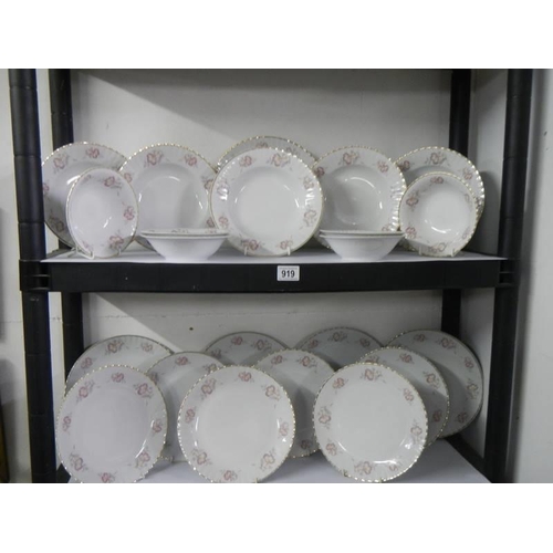 919 - Approximately 20 pieces of Regal dinnerware. COLLECT ONLY.