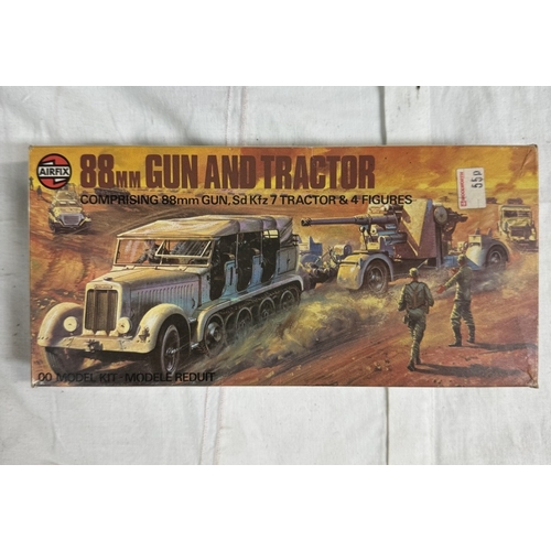 49 - 4 Vintage Airfix 00 military vehicle model kits