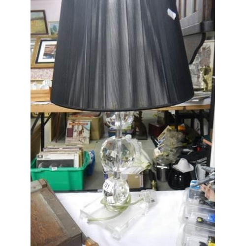 931 - A good quality acrylic table lamp.