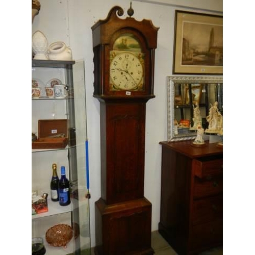 982 - A Victorian 8 day Grandfather clock, a/f. COLLECT ONLY.