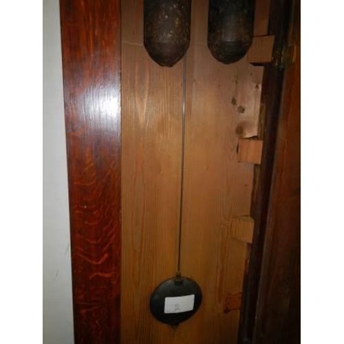 982 - A Victorian 8 day Grandfather clock, a/f. COLLECT ONLY.