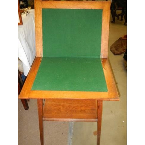 993 - A small Edwardian fold over table, COLLECT ONLY.