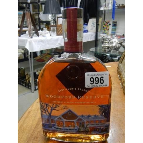 996 - A bottle of Woodford Reserve Whisky.