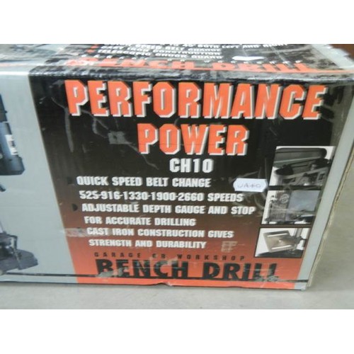 1000 - A Performance Power pedestal drill, COLLECT ONLY.