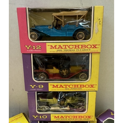 62 - 21 boxed Matchbox models of Yesteryear cars and fire engine