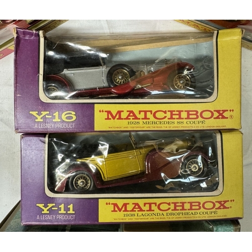 62 - 21 boxed Matchbox models of Yesteryear cars and fire engine