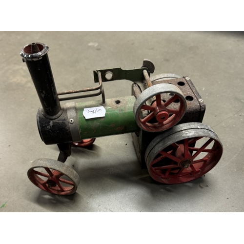 67 - A large box of used Mamod stationary and roller steam engines with workshop tools