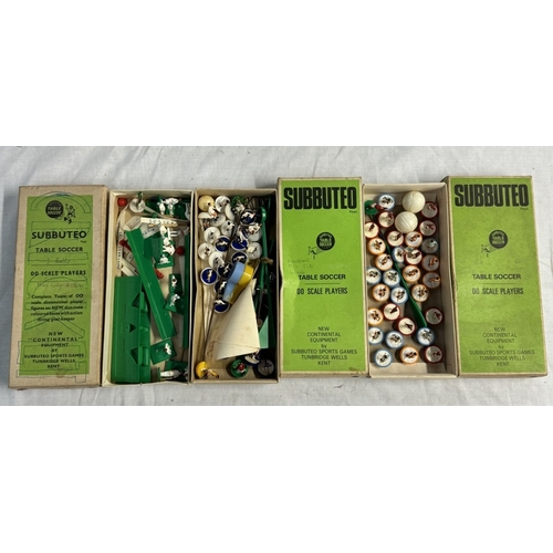 81 - A case of vintage Subbuteo and other vintage games