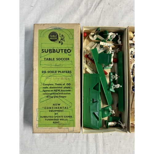 81 - A case of vintage Subbuteo and other vintage games