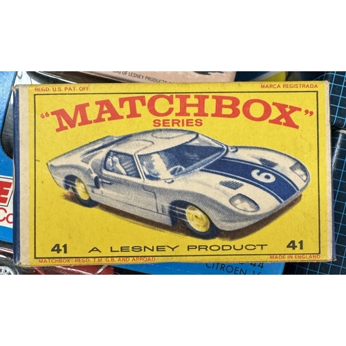 101 - A quantity of Matchbox 1 - 75 including No 41 Ford GT SP6 Martini, Lancia rally etc